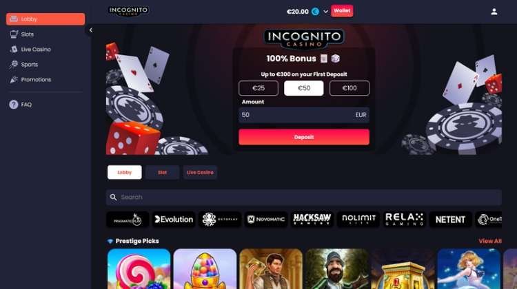 Best incognito online casino in United Kingdom
